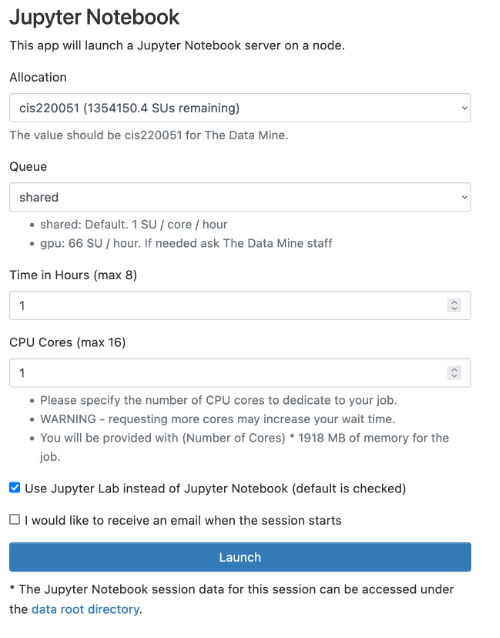 Open Jupyter Notebook